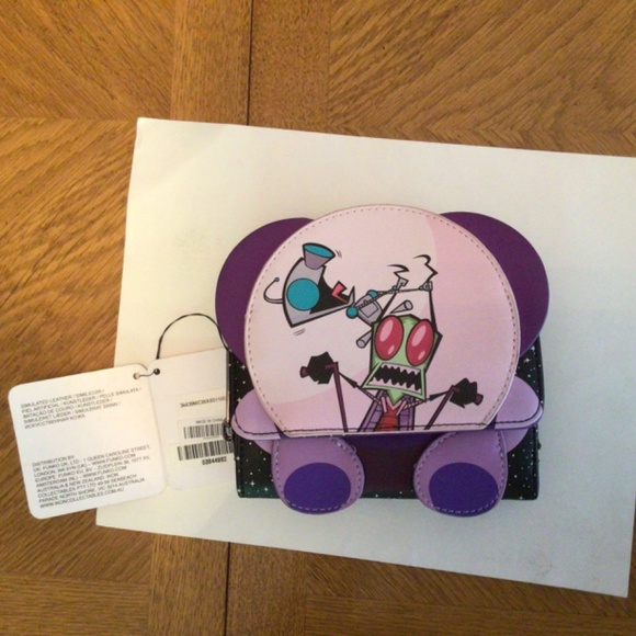 Nickelodeon Invader Zim Purple and Black Wallet - Picture 3 of 5